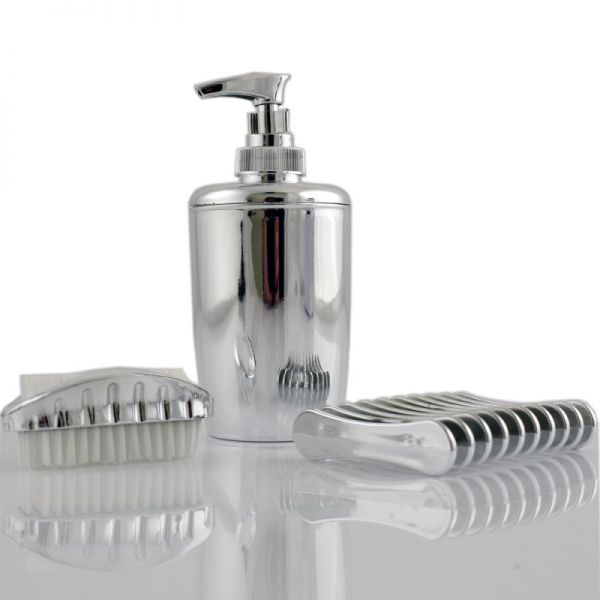 3 Teiliges Badezimmer Set Chrom