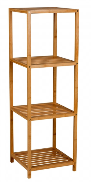 HomeStyle Standregal Bonja Bambus 4 Böden 36x36x112cm